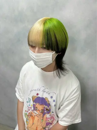 ショート カラー メンズ 派手髪特化🫶 RYUSEI🐈‍⬛のヘアスタイル