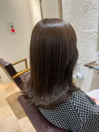 ミディアム カラー 🥀韓国ヘア🥀 宮津真菜のヘアスタイル