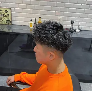 ショート パーマ メンズ 前田賢生 ご新規様はNGのヘアスタイル