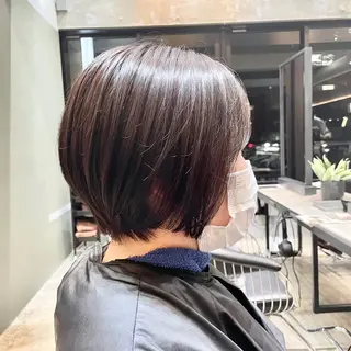 カラー ボブ・レイヤー 田中 励也のヘアスタイル