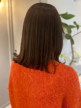 ミディアム カラー カラー/レイヤー /カット泉谷七登のヘアスタイル