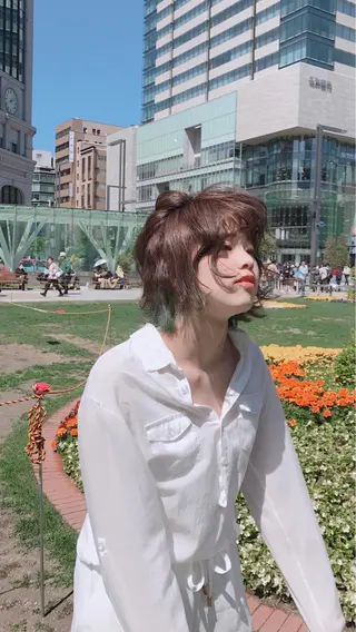 ショート カラー ✨くびれスタイル✨️ 戸嶋穂乃香のヘアスタイル