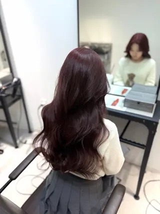 ロング カラー 梅田／髪質改善カラー caho💙のヘアスタイル