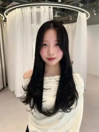 ロング カラー 似合わせ/レイヤー 💟SAEのヘアスタイル