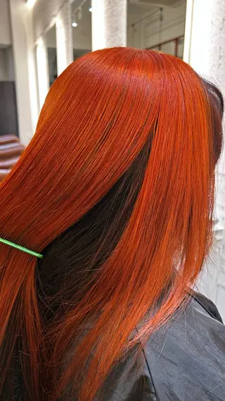 ロング カラー AMBERGLEAM Hair&Cloth Yoga所属・Ryo☘縮毛矯正/ メンズ/ブリーチ/のヘアスタイル