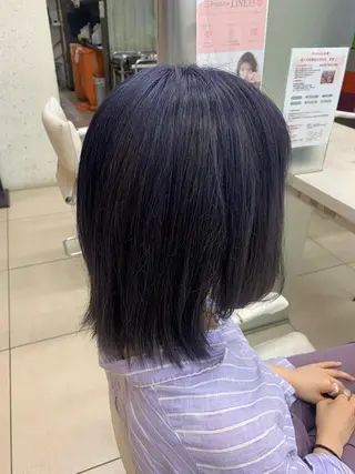 セミロング カラー ✂︎レディース のメンズカット屋さんのヘアスタイル