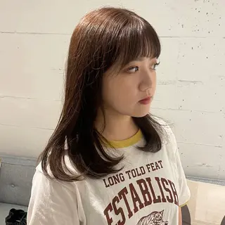 セミロング カラー 暖色カラー / rio🐏 / 目黒のヘアスタイル