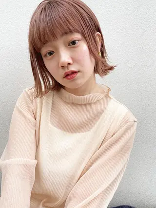 ショート カラー 透明感・艶カラー/ 坂田友梨奈のヘアスタイル