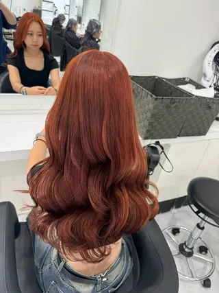 ロング カラー 大人っぽ韓国🤍ブリ ーチ/mitsukiのヘアスタイル