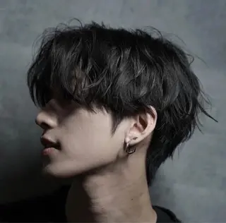 メンズ 李 文のヘアスタイル