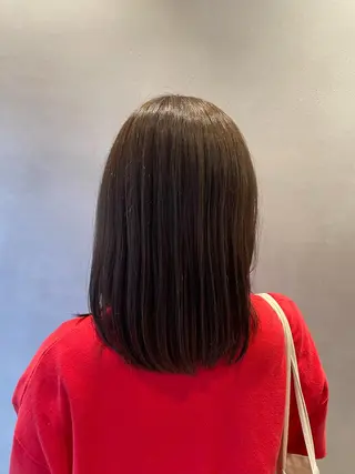 ミディアム カラー 森 遥菜のヘアスタイル