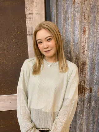 セミロング saru所属・大西 柚羽のヘアスタイル