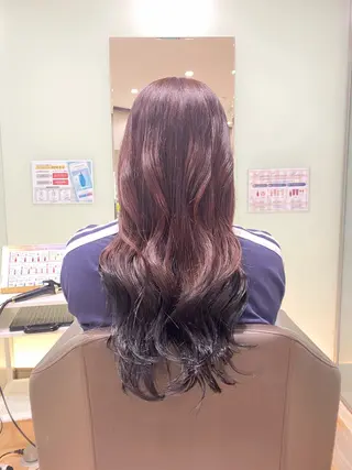 ロング カラー カラーモデル/ 東 ゆきののヘアスタイル