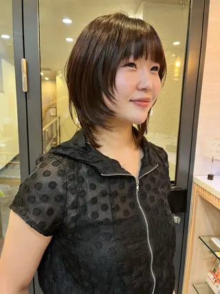 ショート レイヤー/暖色/ 髪質改善/永礼芳果のヘアスタイル