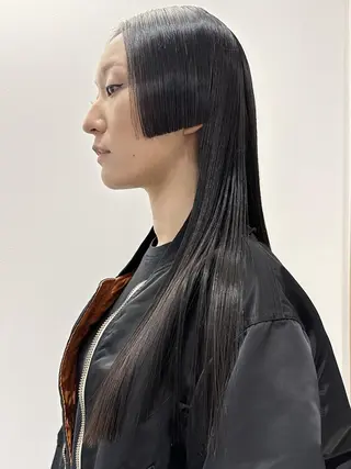 ロング カラー パーマ ヘアアレンジ メンズ 【姫カット】 ナカムラコウキのヘアスタイル