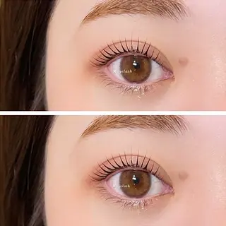 ロング カラー パーマ ヘアアレンジ メンズ キッズ ネイル マツエク・マツパ アイブロウ 𝑹 eyelashのマツエク・マツパデザイン