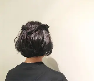 ショート カラー ヘアアレンジ 野々村 朋美のヘアスタイル