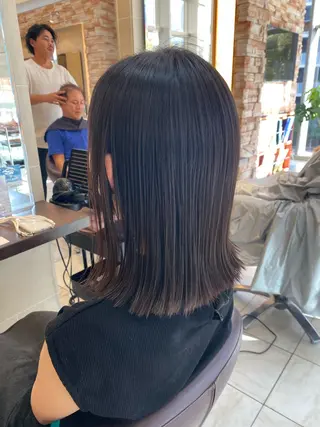 ミディアム ⭐️透明感カラー/ パーマ⭐️宮野翔のヘアスタイル