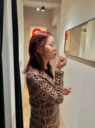 ミディアム Nu:v所属・moe/ 透明感カラー/恵比寿のヘアスタイル