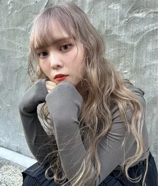 ロング カラー SHURI❤️🔥 中/韓mix ♡のヘアスタイル