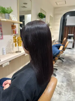セミロング カラー 林部 りおのヘアスタイル