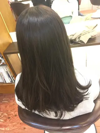 ミディアム セミロング ロング カラー Lagom なかだのヘアスタイル