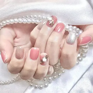 ネイル RAFFINE 月🦋🩵のネイルデザイン