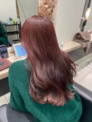 ロング カラー クロスパーマ/うる艶 カラー/Kurumiのヘアスタイル