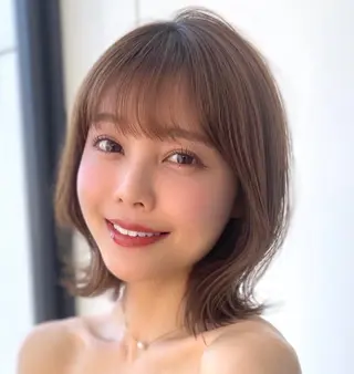 カラー 莉乃/縮毛矯正/髪質 改善/艶カラーのヘアスタイル