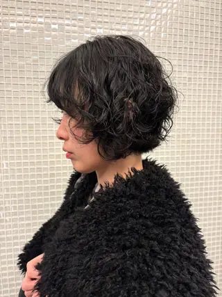 ショート パーマ Toiro 横浜所属・🎀レイヤー/パーマ カラー/ai🎀のヘアスタイル