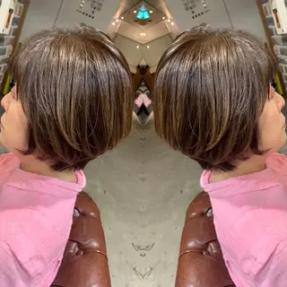 ショート カラー ショート🌼パーマ 本間正子のヘアスタイル