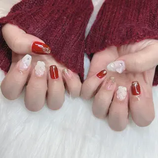 ミディアム HANA うるののネイルデザイン