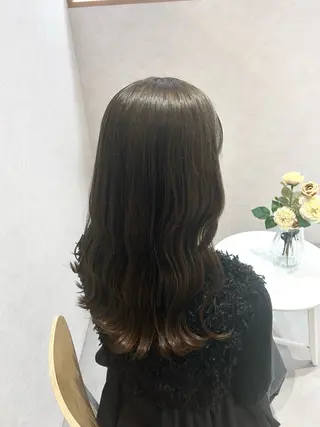 セミロング maoお洒落ヘア bob/艶カラーのヘアスタイル