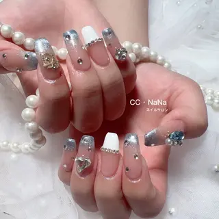 ネイル 💎CC・NaNa 韓国風ネイル🌙Cのネイルデザイン