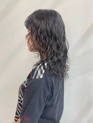 セミロング ボブカットモデル/パ ーマ/harunaのヘアスタイル