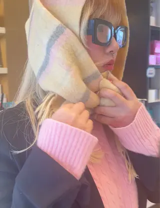 セミロング カラー RIO 福岡美容師のヘアスタイル