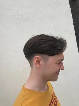 ショート カラー パーマ ヘアアレンジ メンズ 【ツヤ髪美容師】 ツダケイスケのヘアスタイル