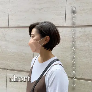 ショート カラー newline銀座所属・👑銀座ショート/ 絶壁補正/金子涼👑のヘアスタイル