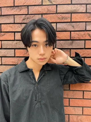 パーマ メンズ 波巻きスパイラル 近藤剛　浦和のヘアスタイル