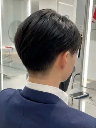 ショート メンズ センターパート/ マッシュ 小野 樹のヘアスタイル