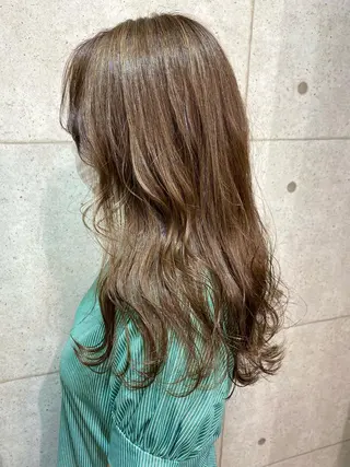 ロング 韓国パーマ 美容師 和田爽良のヘアスタイル