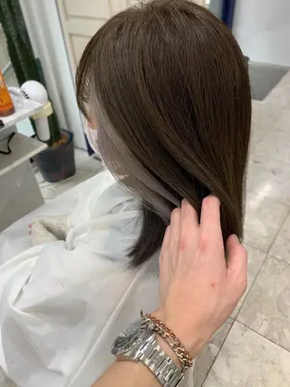 セミロング カラー 相武台ショート特化 💐川崎希💐のヘアスタイル