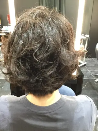 ショート パーマ Annon プライベートサロンのヘアスタイル