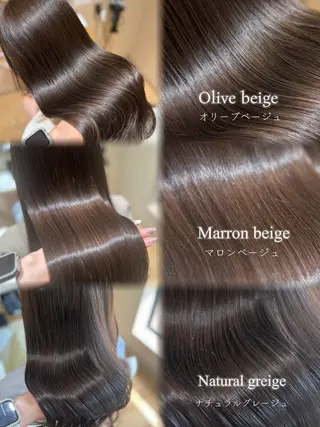 ロング カラー minori🤎 ナチュラル韓国ヘアのヘアスタイル