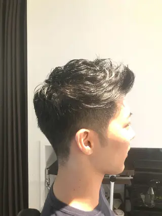 ショート パーマ メンズ FRISEUR smile&gentleman所属・【川西能勢口駅1分】 木村　翔乃佑のヘアスタイル