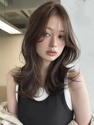 セミロング ♡ yuka♡のヘアスタイル