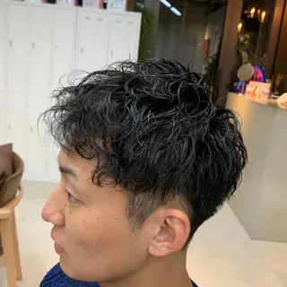 ショート パーマ メンズ mee.urawa所属・似合わせショート×透 明感/やじまたかしのヘアスタイル