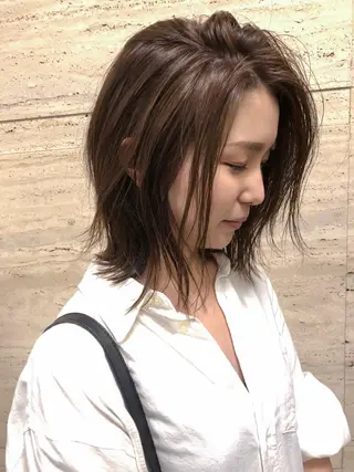 ミディアム nessヤマサキ リュウタのヘアスタイル