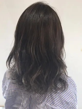 セミロング カラー ヘアアレンジ fukuyasu rikaのネイルデザイン