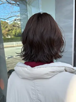 ミディアム カラー 井手 素子のヘアスタイル